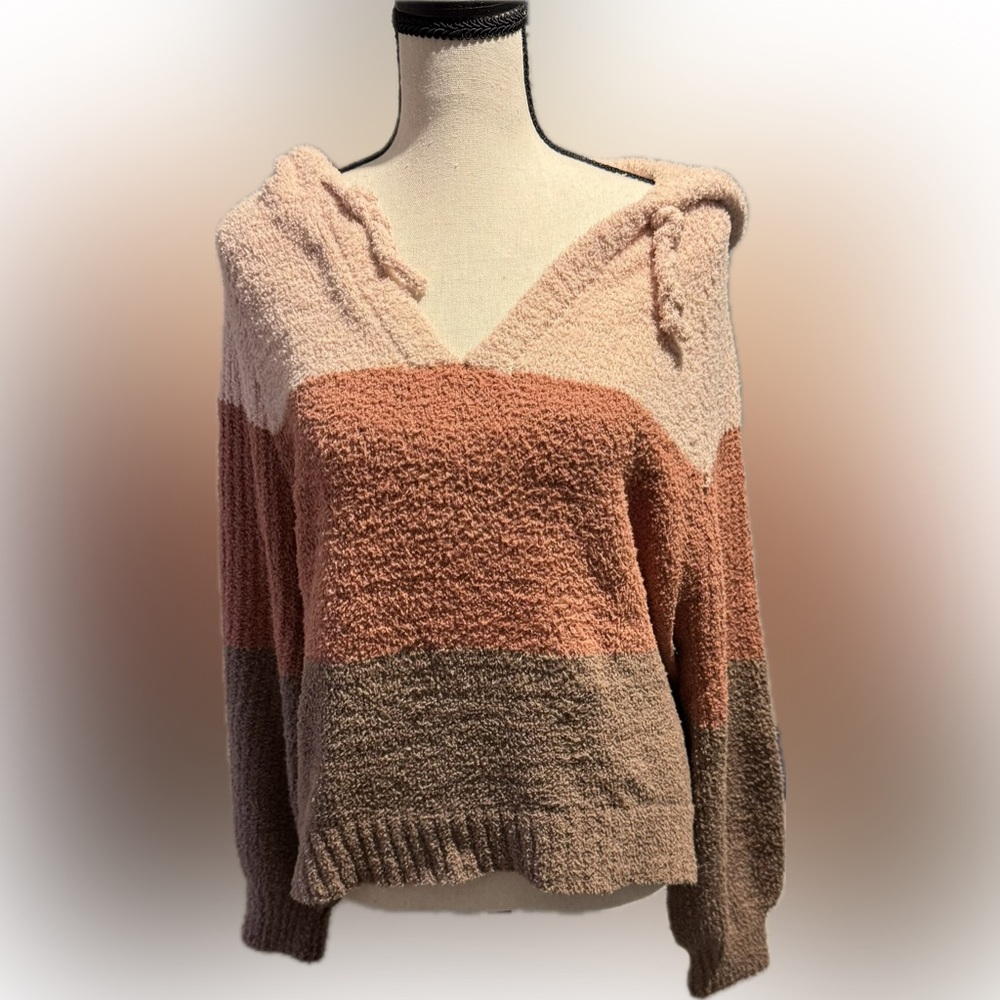 Colorblock Hooded Sweater